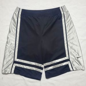 Nike Men’s Basketball Shorts Silver/Black – Size XXL, Athletic Activewear